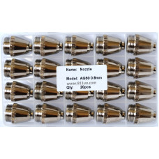 Оригинальное сопло CUT 60 (AG60, SG-55, ) Ø 0.8 mm высокого качества 20 шт