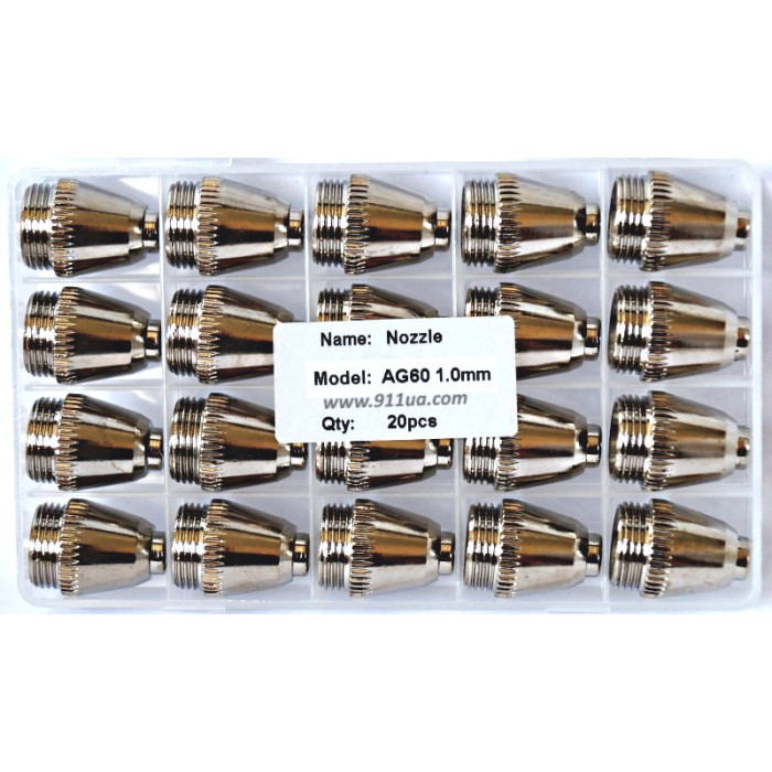Оригинальное сопло CUT 60 (AG60, SG-55, ) Ø 1.0 mm высокого качества 20 шт